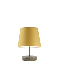 Lampka nocna do salonu z musztardowym abażurem ALMADA ze sklepu Lysne w kategorii Lampy stołowe - zdjęcie 181886028