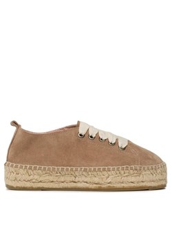 Manebi Espadryle Lace-Up Espadrilles W 1.9 E0 Beżowy ze sklepu MODIVO w kategorii Espadryle damskie - zdjęcie 181886339