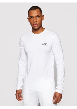 EA7 Emporio Armani Longsleeve 8NPT55 PJM5Z 1100 Biały Regular Fit ze sklepu MODIVO w kategorii T-shirty męskie - zdjęcie 181886575