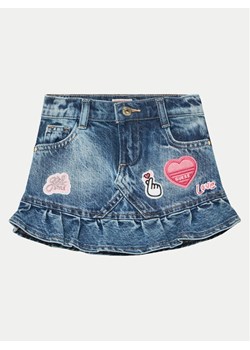 Guess Spódnica jeansowa K5RD03 D45E0 Granatowy Regular Fit ze sklepu MODIVO w kategorii Spódnice dziewczęce - zdjęcie 181886595