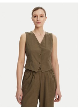 Vero Moda Kamizelka garniturowa Caia 10333795 Zielony Regular Fit ze sklepu MODIVO w kategorii Kamizelki damskie - zdjęcie 181886728