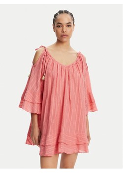Devotion TWINS Sukienka letnia Amazing 025.357G Koralowy Loose Fit ze sklepu MODIVO w kategorii Sukienki - zdjęcie 181886806