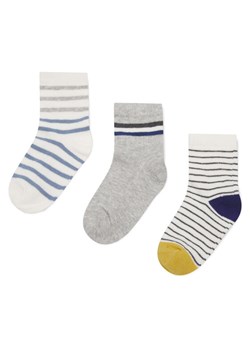 Action Boy Zestaw 3 par wysokich skarpet dziecięcych 8KB-002-SS24 (3-PACK) Szary ze sklepu MODIVO w kategorii Skarpetki dziecięce - zdjęcie 181886866