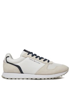 Tommy Hilfiger Sneakersy New Runner Eva Trainers FM0FM05454 Biały ze sklepu MODIVO w kategorii Buty sportowe męskie - zdjęcie 181886989