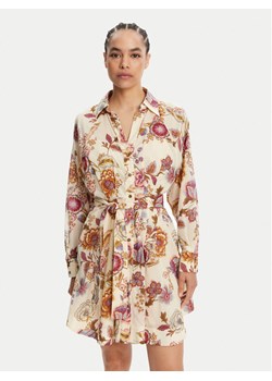 Devotion TWINS Sukienka koszulowa Lemon 025.316G Beżowy Loose Fit ze sklepu MODIVO w kategorii Sukienki - zdjęcie 181887085
