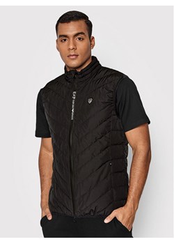 EA7 Emporio Armani Kamizelka 8NPQ03 PNE1Z 1200 Czarny Regular Fit ze sklepu MODIVO w kategorii Kamizelki męskie - zdjęcie 181887148