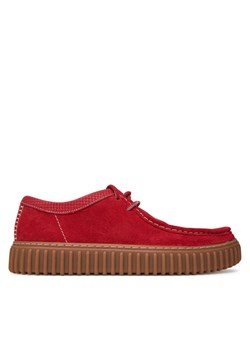 Clarks Półbuty Torhill Low 26180908 Czerwony ze sklepu MODIVO w kategorii Półbuty męskie - zdjęcie 181887159