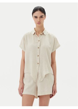 Vero Moda Koszula Thea 10333794 Beżowy Loose Fit ze sklepu MODIVO w kategorii Koszule damskie - zdjęcie 181887168