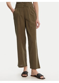 Vero Moda Spodnie materiałowe Caia 10333796 Zielony Wide Leg ze sklepu MODIVO w kategorii Spodnie damskie - zdjęcie 181887268