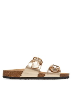 ONLY Shoes Klapki Onlmaxi-13 Pu Strap Buckle 15331392 Złoty ze sklepu MODIVO w kategorii Klapki damskie - zdjęcie 181887317