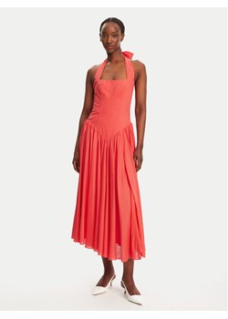 BARDOT Sukienka koktajlowa Marabella Halter 59803DB1 Koralowy Regular Fit ze sklepu MODIVO w kategorii Sukienki - zdjęcie 181887518
