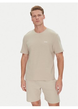 BOSS T-Shirt Waffle 50535891 Beżowy Regular Fit ze sklepu MODIVO w kategorii T-shirty męskie - zdjęcie 181887766