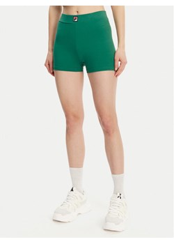 Fila Szorty sportowe Limes FAW1024 Zielony Slim Fit ze sklepu MODIVO w kategorii Szorty - zdjęcie 181887807