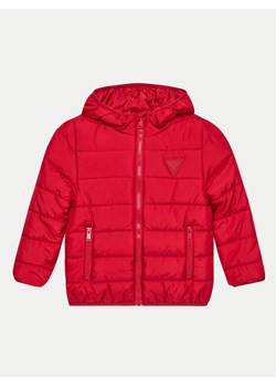 Guess Kurtka puchowa H4BT03 WCFM0 Czerwony Regular Fit ze sklepu MODIVO w kategorii Kurtki dziewczęce - zdjęcie 181887809
