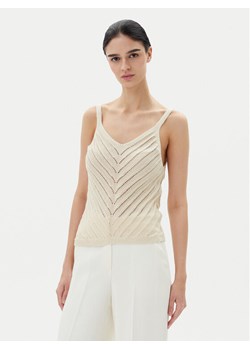 Vero Moda Top Peru 10326463 Beżowy Regular Fit ze sklepu MODIVO w kategorii Bluzki damskie - zdjęcie 181887846