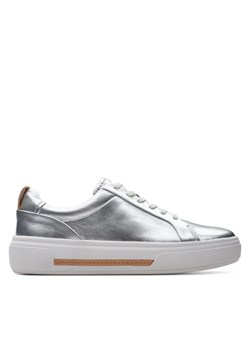 Clarks Sneakersy Hollyhock Walk 26176310 Srebrny ze sklepu MODIVO w kategorii Buty sportowe damskie - zdjęcie 181887959