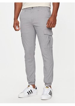 Jack&Jones Joggery Marco 12186889 Szary Slim Fit ze sklepu MODIVO w kategorii Spodnie męskie - zdjęcie 181888237