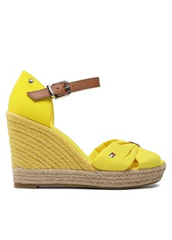 Tommy Hilfiger Espadryle Basic Open Toe High Wedge FW0FW04784 Żółty ze sklepu MODIVO w kategorii Espadryle damskie - zdjęcie 181893219