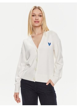 s.Oliver Kardigan 2141233 Biały Relaxed Fit ze sklepu MODIVO w kategorii Swetry damskie - zdjęcie 181893747