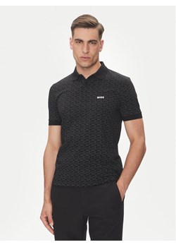 BOSS Polo Paddy Striped C 50540719 Czarny Regular Fit ze sklepu MODIVO w kategorii T-shirty męskie - zdjęcie 181893987
