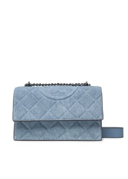 Torebka Tory Burch 167750 Niebieski ze sklepu eobuwie.pl w kategorii Kopertówki - zdjęcie 181897326