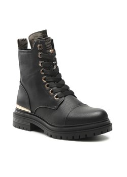 Botki Wrangler Courtney Safari Lace WL22610A Czarny ze sklepu eobuwie.pl w kategorii Workery damskie - zdjęcie 181897417