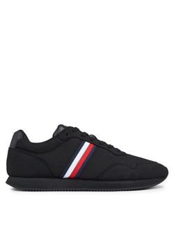 Sneakersy Tommy Hilfiger Lo Runner Mix FM0FM04958 Czarny ze sklepu eobuwie.pl w kategorii Buty sportowe męskie - zdjęcie 181897465