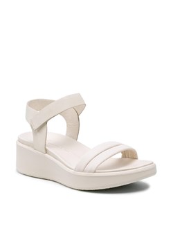 Sandały ECCO Flowt Wedge Lx W 27330359113 Beżowy ze sklepu eobuwie.pl w kategorii Sandały damskie - zdjęcie 181897579