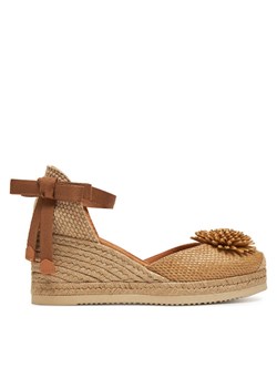 Espadryle Unisa Cecil Rgr Brązowy ze sklepu eobuwie.pl w kategorii Espadryle damskie - zdjęcie 181897698