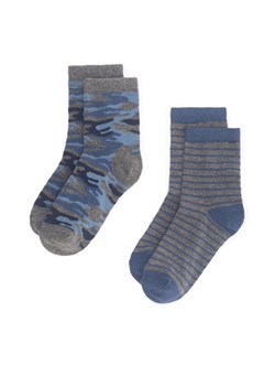 Zestaw 2 par wysokich skarpet dziecięcych Action Boy 8KB-003-AW23 (2-pack) Niebieski ze sklepu eobuwie.pl w kategorii Skarpetki dziecięce - zdjęcie 181897709