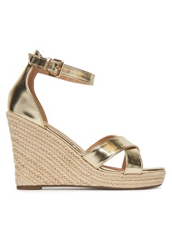 Espadryle ONLY Shoes Onlamelia-18 Pu Foil Wedge 15335554 Złoty ze sklepu eobuwie.pl w kategorii Espadryle damskie - zdjęcie 181898159