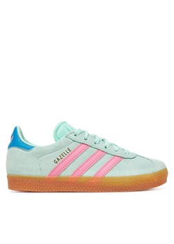 Sneakersy adidas Gazelle JP7130 Zielony ze sklepu eobuwie.pl w kategorii Buty sportowe dziecięce - zdjęcie 181898237