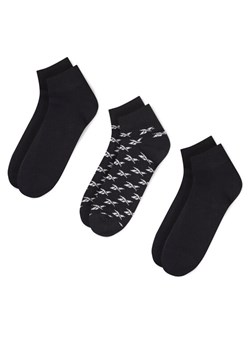 Zestaw 3 par niskich skarpet unisex Reebok CL FO Ankle Sock 3P GG6675 Czarny ze sklepu eobuwie.pl w kategorii Skarpetki damskie - zdjęcie 181898366