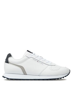 Sneakersy Tommy Hilfiger New Runner Eva Mix Lth Flag FM0FM05453 Biały ze sklepu eobuwie.pl w kategorii Buty sportowe męskie - zdjęcie 181898465