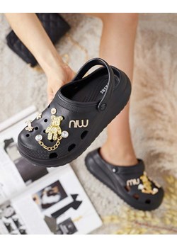 Royalfashion Damskie gumowe klapki z ozdobami Fescas ze sklepu royalfashion.pl w kategorii Klapki damskie - zdjęcie 181908989