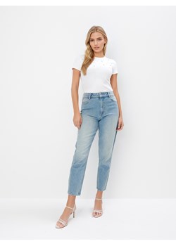 Mohito - Jeansy mom fit - niebieski ze sklepu Mohito w kategorii Jeansy damskie - zdjęcie 181910775
