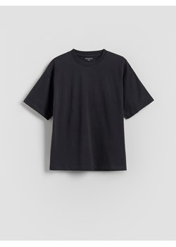 Reserved - T-shirt oversize z nadrukiem - ciemnoszary ze sklepu Reserved w kategorii T-shirty chłopięce - zdjęcie 181912509
