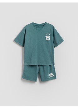 Reserved - Bawełniany komplet - zielony ze sklepu Reserved w kategorii T-shirty chłopięce - zdjęcie 181913558