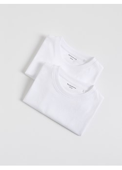 Reserved - Bawełniany t-shirt 2 pack - biały - id: 274GS-00X - marki Reserved - 181913678 Reserved - Bawełniany t-shirt 2 pack - biały ze sklepu Reserved w kategorii T-shirty chłopięce - zdjęcie 181913678