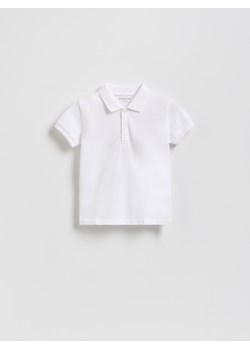 Reserved - T-shirt polo - biały ze sklepu Reserved w kategorii T-shirty chłopięce - zdjęcie 181913735