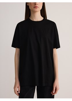 Reserved - T-shirt oversize z modalem - czarny ze sklepu Reserved w kategorii Bluzki damskie - zdjęcie 181913929