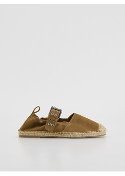 Reserved - Skórzane espadryle - beżowy ze sklepu Reserved w kategorii Espadryle damskie - zdjęcie 181914639