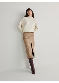Reserved - Sweter oversize z golfem - kremowy ze sklepu Reserved w kategorii Swetry damskie - zdjęcie 181916279