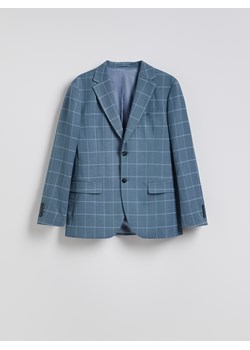Reserved - Marynarka slim fit w kratę - granatowy ze sklepu Reserved w kategorii Marynarki męskie - zdjęcie 181917309