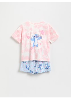 Reserved - Dwuczęściowa piżama Lilo i Stitch - różowy ze sklepu Reserved w kategorii Piżamy dziecięce - zdjęcie 181917315