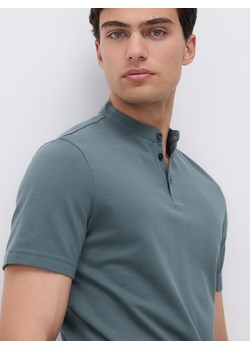 Reserved - Koszulka polo regular ze stójką - jasny zielony ze sklepu Reserved w kategorii T-shirty męskie - zdjęcie 181917318
