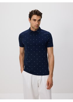 Reserved - Koszulka polo regular fit - granatowy ze sklepu Reserved w kategorii T-shirty męskie - zdjęcie 181917496