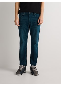 Reserved - Jeansy slim z efektem sprania - indigo jeans ze sklepu Reserved w kategorii Jeansy męskie - zdjęcie 181919159