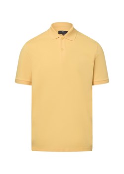 Nils Sundström Męska koszulka polo Mężczyźni Bawełna żółty jednolity ze sklepu vangraaf w kategorii T-shirty męskie - zdjęcie 181919628