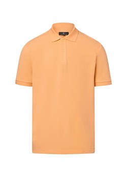 Nils Sundström Męska koszulka polo Mężczyźni Bawełna morelowy jednolity ze sklepu vangraaf w kategorii T-shirty męskie - zdjęcie 181919629